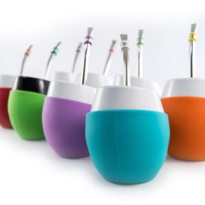 Mate Acriselfie Silicona Con Bombilla C/Extractor